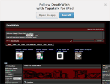 Tablet Screenshot of deathpkzforum.mysmf.com