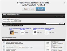Tablet Screenshot of doctorvampirinfo.mysmf.com