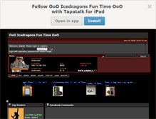 Tablet Screenshot of icedragonsfuntime.mysmf.com