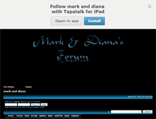 Tablet Screenshot of markanddiana.mysmf.com